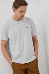 Lacoste t-shirt szürke, férfi, sima - szürke XL