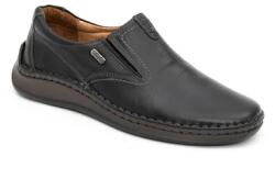 Leofex Pantofi barbati casual negri, piele naturala, LFX 919 - 44 EU