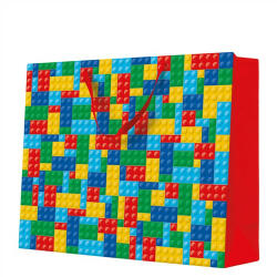 Paw Colorful Bricks papír ajándéktáska maxi 54x44x16cm (AGB1028301)