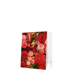 Paw Red Bouquet papír ajándéktáska medium 20x25x10cm (AGB1026703)