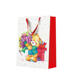 Paw Teddy Bear papír ajándéktáska big 30x41x12cm (AGB1028002)