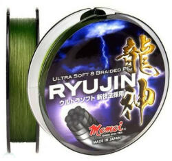 Momoi Ryujin PE 8 Braid 130 m 0, 20 mm moha zöld fonott zsinór (MO-RYU020MG)