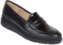 Rovi Design Pantofi dama casual din piele naturala, platforme 3 cm pentru confort, P105NBLN - ciucaleti