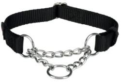 TRIXIE Zgarda Semistrangulanta, Premium, S-M: 30-40 cm/15 mm, Negru, 202701