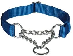 TRIXIE Zgarda Semistrangulanta, Premium, M-L: 35-50 cm/20 mm, Albastru, 202802