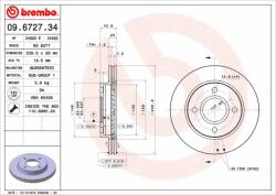 BREMBO Bre-09.6727. 34 (09.6727.34)