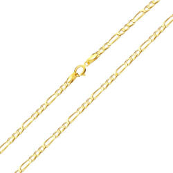 Ékszerkirály 14k arany nyaklánc, Figaro, 45 cm (AL048)
