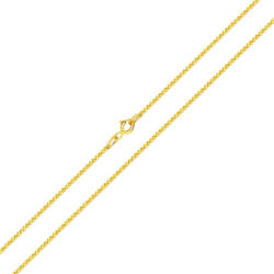 Ékszerkirály 14k arany nyaklánc, Velencei kocka, 50 cm (AL043)