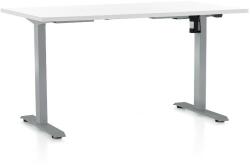 Rauman OfficeTech A állítható magasságú asztal, 120 x 80 cm, szürke alap, fehér