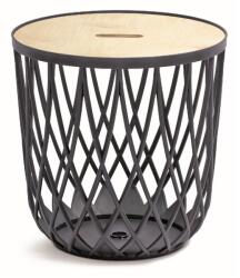 Prosperplast Univerzális kosár fa tetővel, 20 l, natúr fa / antracit