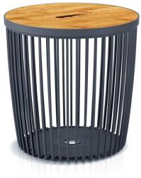 Prosperplast Univerzális kosár bambusz tetővel, 100 l, természetes fa / antracit