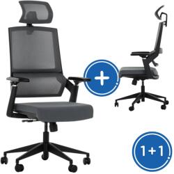 Rauman Soldado irodai szék 1 + 1 INGYENES, szürke / fekete