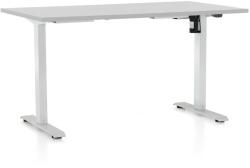 Rauman OfficeTech A állítható magasságú asztal, 120 x 80 cm, fehér alap, világosszürke