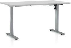 Rauman OfficeTech A állítható magasságú asztal, 120 x 80 cm, szürke alap, világosszürke