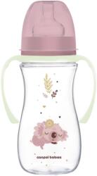 Canpol babies Sleepy Koala EasyStart kólika elleni cumisüveg 300 ml, rózsaszín