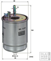  Mann-Filter üzemanyagszűrő WK 10 051