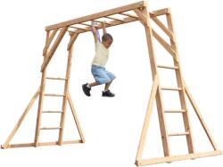 Dunster House Catarator monkey Bars Climbing Frame Dunster House (DHESCAPECF) - ookee