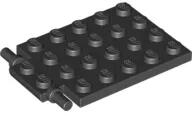 LEGO® 92099c11 - LEGO fekete lap csapóajtó 4 x 6 méretű (92099c11)