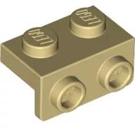 LEGO® 99781c2 - LEGO világos krémszínű (tan) fordító lap 1 x 2 és 1 x 2 méretű (99781c2)