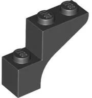 LEGO® 88292c11 - LEGO fekete boltív 1 x 3 x 2 méretű (88292c11)