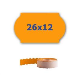 CDRmarket Etichete de pret pentru etichetarea clestilor, 26mm x 12mm, 900buc. , semnal portocaliu (ETRL-26x12-orange)
