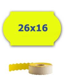 CDRmarket Etichete de pret pentru etichetarea clestilor, 26mm x 16mm, 700buc. , semnal galben (ETRL-26x16-yellow)
