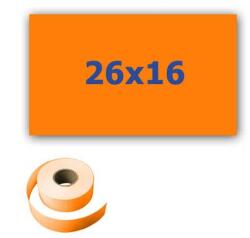 CDRmarket Etichete de pret pentru etichetarea clestilor, rectangulara, 26mm x 16mm, 700buc. , semnal portocaliu (ETRL-26x16-orange2)