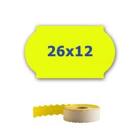 CDRmarket Etichete de pret pentru etichetarea clestilor, 26mm x 12mm, 900buc. , semnal galben (ETRL-26x12-yellow)