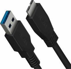 YENKEE YCU 011 BK USB Type-A apa - Micro USB Type-B apa 3.0 Adat és töltő kábel - Fekete (1.5m) (YCU 011 BK)