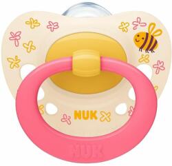 Nuk Suzetă din silicon NUK - Signature, 18-36 luni, roz cu albină (10739680)