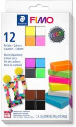 FIMO Staedtler FIMO Effect Égethető gyurma 12x25g - Neon színek (8013 C12-3) (8013 C12-3)