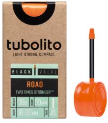 Tubolito Road 622 x 18-32 országúti TPU belső gumi, FV60 (60 mm hosszú presta szeleppel), fekete szeleppel, 39g, narancssárga gumi