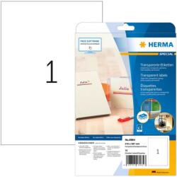HERMA Inkjet Folien-Etik. A4 transp 210x297 mm glänz. 10 St. (8964) (8964)