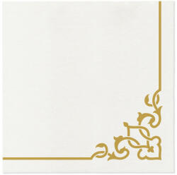 PAW - Törlőkendő AIRLAID 40x40 cm - Elegant Frame Gold