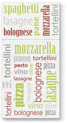 PAW - AIRLAID evőeszköz táskák 40x40cm Italian Food Green, 25 db/csomag
