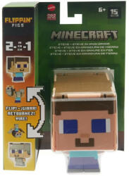 Mattel Minecraft 2 az 1-ben Flippin Figs átalakítható figura - Steve és Steve Vaspáncélban (HTL43_HTL44)