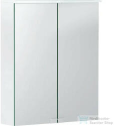 Geberit OPTION BASIC 56x67, 7 cm-es 2 ajtós tükrös szekrény LED világítással, matt fehér 500.258. 00.1 (500258001)