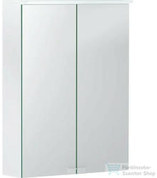 Geberit OPTION BASIC 50x67, 7 cm-es 2 ajtós tükrös szekrény LED világítással, matt fehér 500.257. 00.1 (500257001)