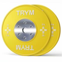 TRYM Verseny súlytárcsa Bumper 2 x 15 kg (T000007-2)
