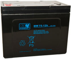 MPL Power Elektro Acumulator AGM MW POWER 12V/75Ah M6 (MWP 75-12H)