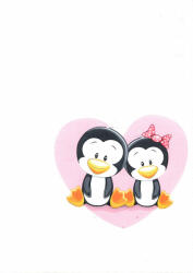 Babastar mintás textil pelenka 1db-os - Pingvinek