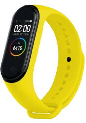  Xiaomi Mi Band 3 / Mi Band 4, szilikon pótszíj, állítható, Devia Delux Sport, sárga