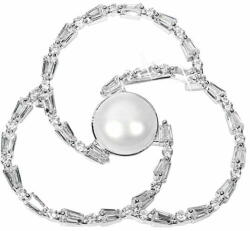  JwL Luxury Pearls Gyöngy hármas levél bross kristályokkal JL0519