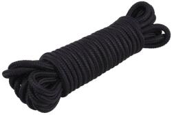 Chisa Novelties Sfoara fantezii BDSM Mini Silk Rope 10m Chisa Novelties din Bumbac - Negru