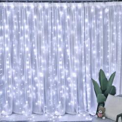ProGarden 480 LED-es prémium hálózati fényfüggöny, 12 fényjátékkal, hideg fehér, 300 x 225 cm (AX8405360)