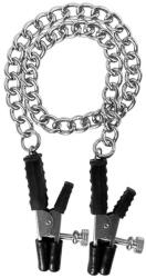 Guilty Pleasure Cleme pentru Sfarcuri Bondage Guilty Pleasure Block Busters Nipple Clamps Argintiu 43.2 cm lungime