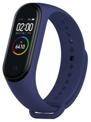  Xiaomi Mi Band 3 / Mi Band 4, szilikon pótszíj, állítható, Devia Delux Sport, sötétkék