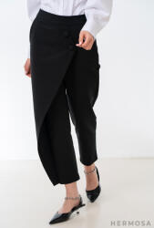 Hermosa Pantaloni Lorya Conici din Tercot Elastic cu Efect de Fustă - 34