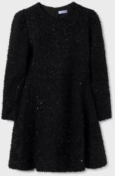 Mayoral gyerek ruha fekete, mini, harang alakú - fekete 140 - answear - 14 990 Ft