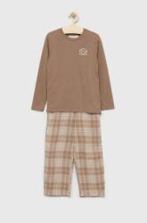Abercrombie & Fitch gyerek pizsama bézs, sima - bézs 170-176